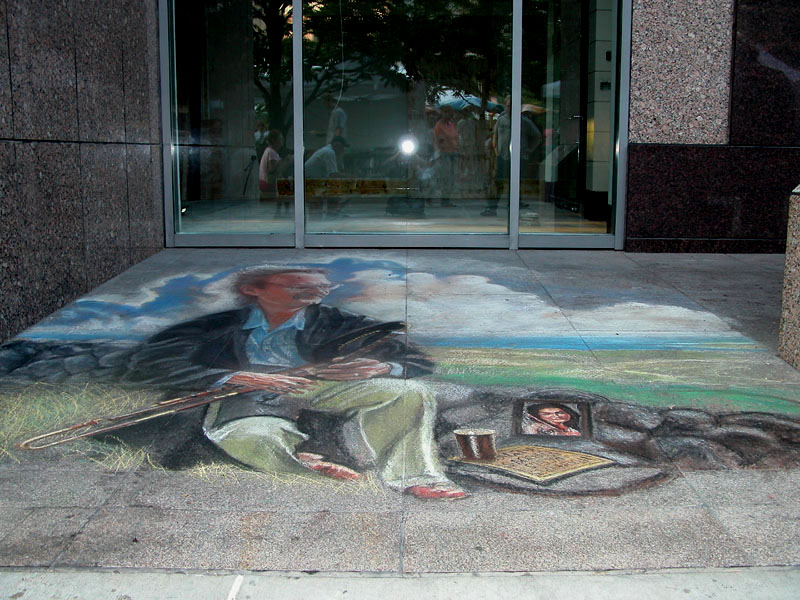 kirk immortalized in chalk